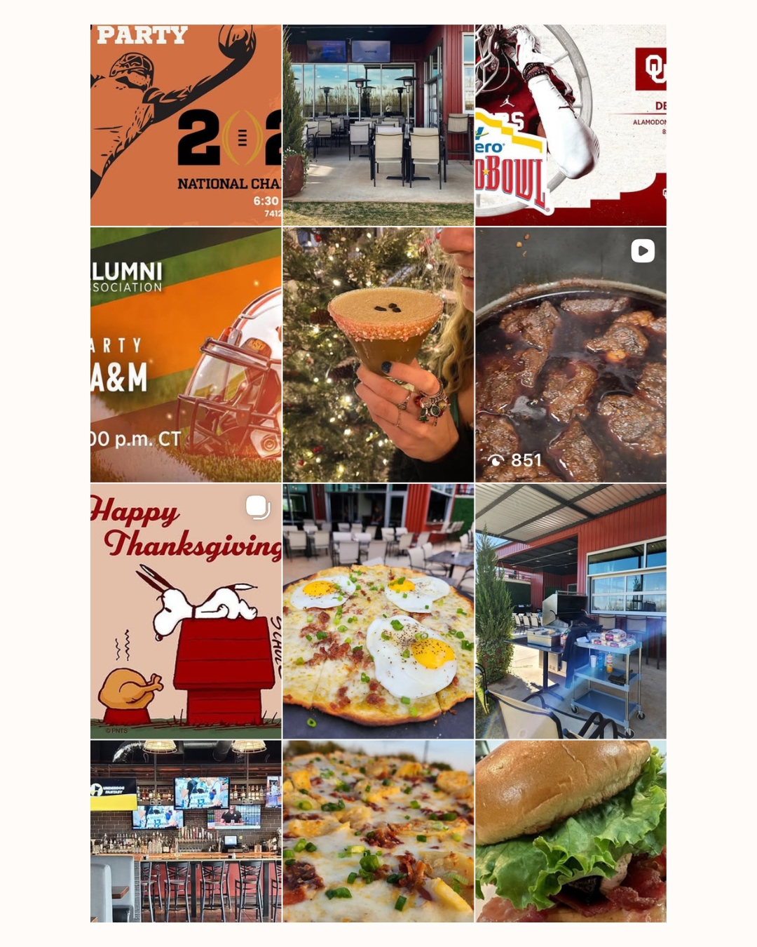 Restaurant content before clearer direction.